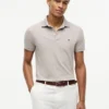 Polo slim fit din piqué elastic