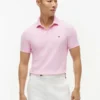 Polo slim fit din piqué elastic