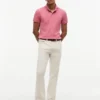 Polo slim fit din piqué elastic