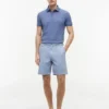 Polo slim fit din piqué elastic