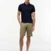 Polo slim fit din piqué elastic