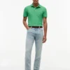 Polo slim fit din piqué elastic