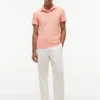 Polo slim fit din piqué elastic