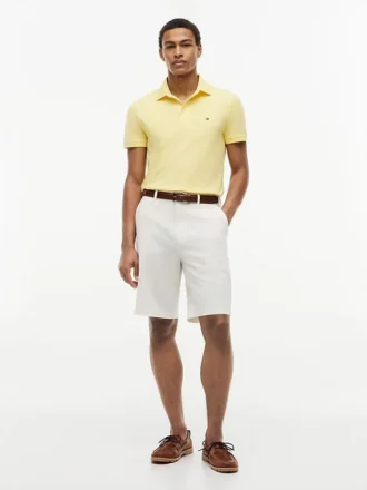 Polo slim fit din piqué elastic