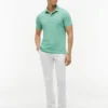 Polo slim fit din piqué elastic