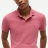 Polo slim fit din piqué elastic