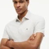 Polo slim fit din piqué elastic