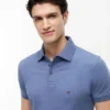 Polo slim fit din piqué elastic