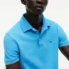 Polo slim fit din piqué elastic