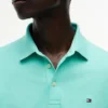 Polo slim fit din piqué elastic