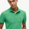 Polo slim fit din piqué elastic