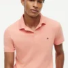 Polo slim fit din piqué elastic