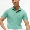 Polo slim fit din piqué elastic