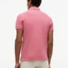 Polo slim fit din piqué elastic