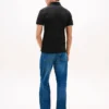 Polo slim fit din piqué elastic
