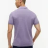 Polo slim fit din piqué elastic