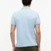 Polo slim fit din piqué elastic