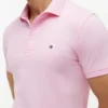 Polo slim fit din piqué elastic