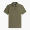 Polo slim fit din piqué elastic