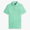 Polo slim fit din piqué elastic