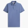 Polo slim fit din piqué elastic