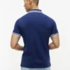 Polo slim fit din piqué elastic cu dungi groase