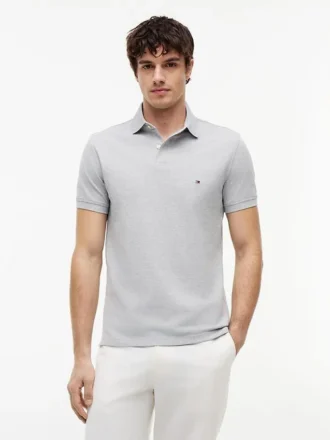 Polo Tommy cu croială regular și material elastic