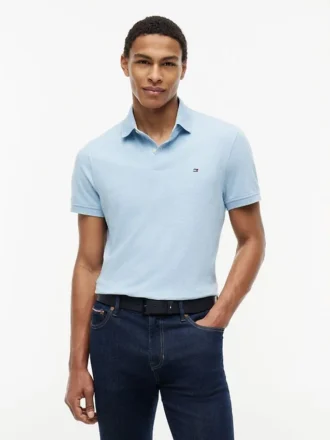 Polo Tommy cu croială regular și material elastic