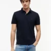 Polo Tommy cu croială regular și material elastic