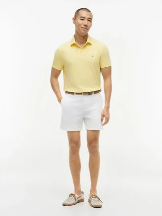 Polo Tommy cu croială regular și material elastic