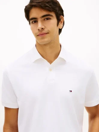 Polo Tommy cu croială regular și material elastic