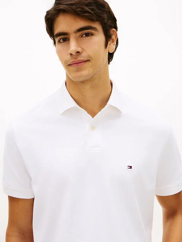 Polo Tommy cu croială regular și material elastic Polo Tommy cu croială regular și material elastic