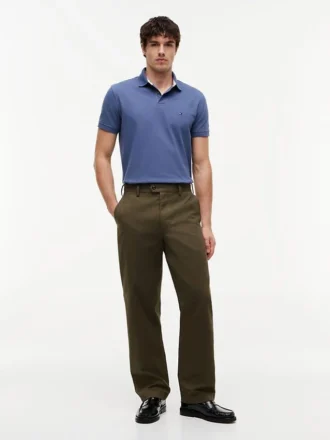 Polo Tommy cu croială regular și material elastic