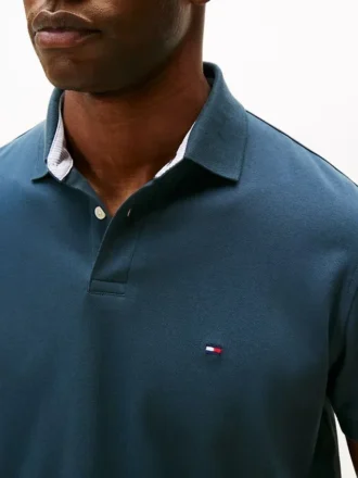 Polo Tommy cu croială regular și material elastic