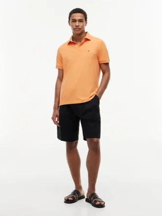 Polo Tommy cu croială regular și material elastic