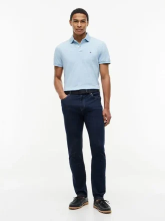 Polo Tommy cu croială regular și material elastic