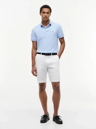 Polo Tommy cu croială regular și material elastic