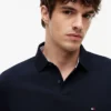 Polo Tommy cu croială regular și material elastic