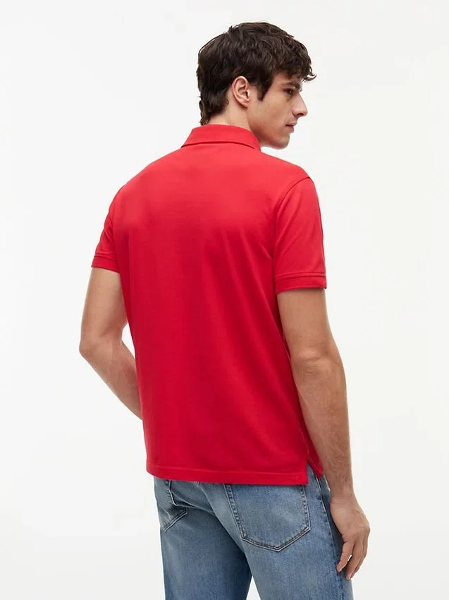 Polo Tommy cu croială regular și material elastic Polo Tommy cu croială regular și material elastic