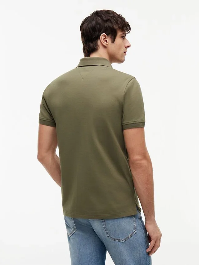 Polo Tommy cu croială regular și material elastic Polo Tommy cu croială regular și material elastic