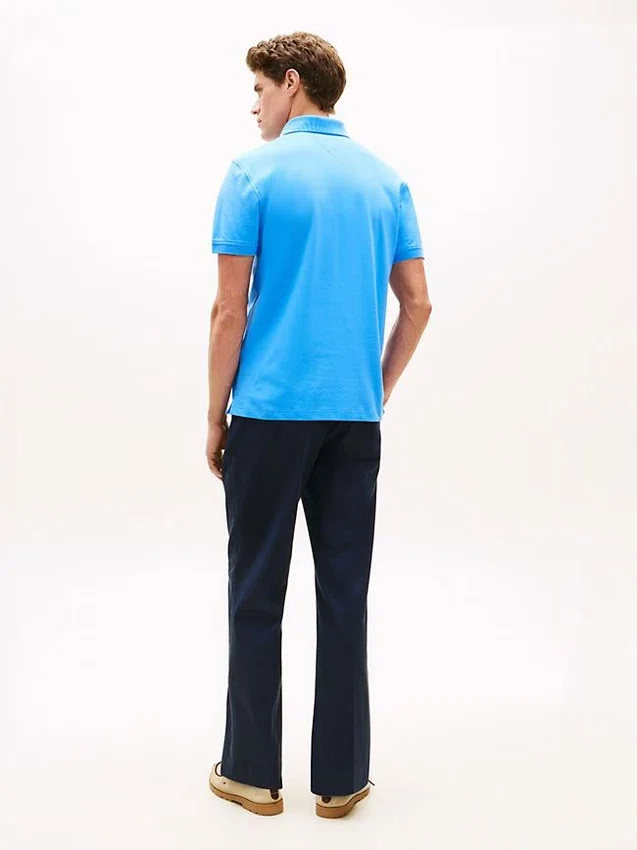Polo Tommy cu croială regular și material elastic Polo Tommy cu croială regular și material elastic
