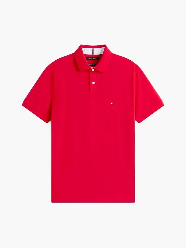 Polo Tommy cu croială regular și material elastic Polo Tommy cu croială regular și material elastic