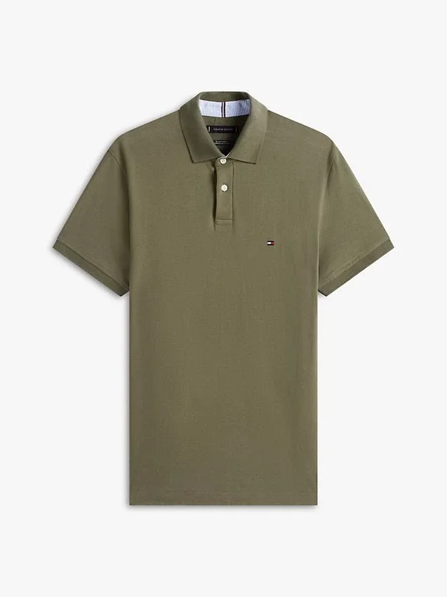 Polo Tommy cu croială regular și material elastic Polo Tommy cu croială regular și material elastic