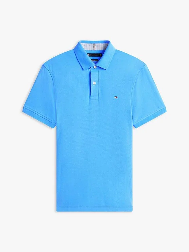 Polo Tommy cu croială regular și material elastic Polo Tommy cu croială regular și material elastic