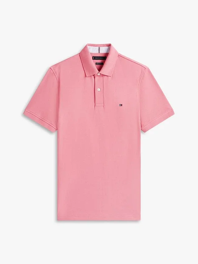 Polo Tommy cu croială regular și material elastic Polo Tommy cu croială regular și material elastic
