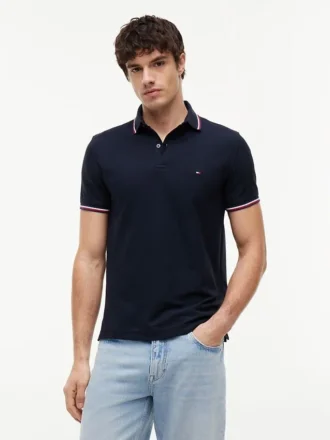 Polo Tommy Wicking cu croială regular