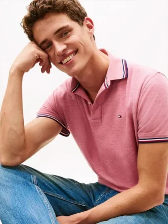 Polo Tommy Wicking cu croială regular