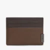 Portcard din piele cu textură granulată Portcard din piele cu textură granulată