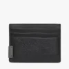 Portcard din piele cu textură granulată Portcard din piele cu textură granulată