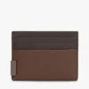 Portcard din piele cu textură granulată Portcard din piele cu textură granulată